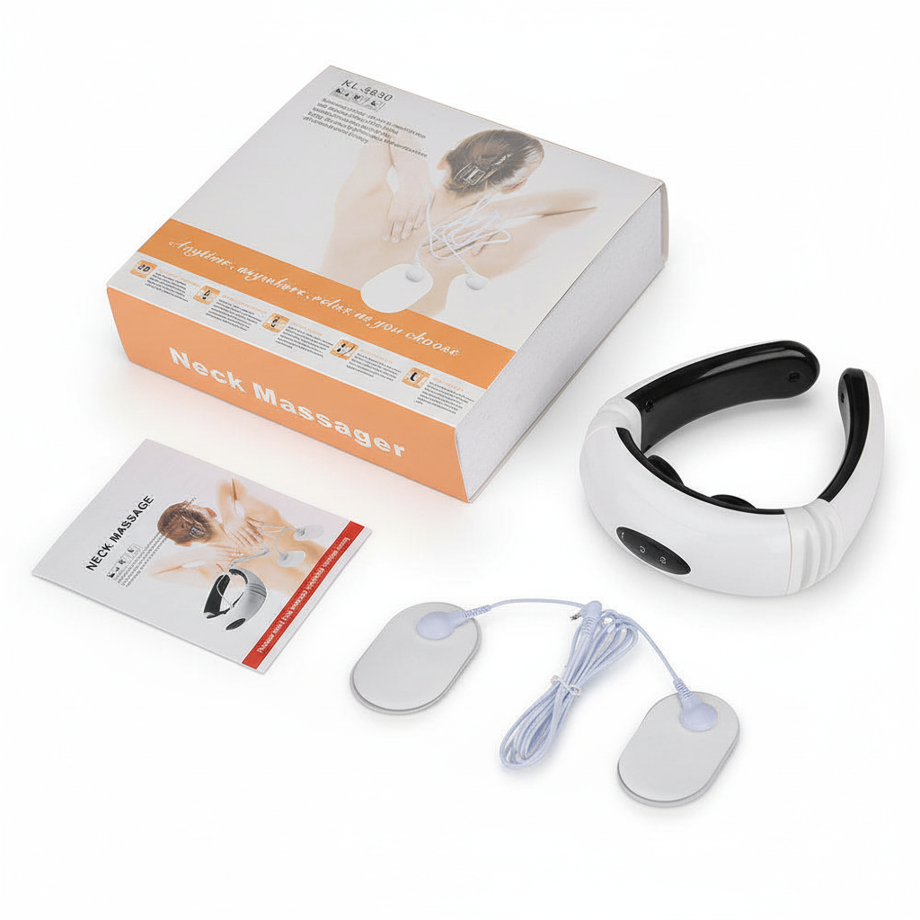 Neck Massager Portable Cordless Equipment Wireless Electric Vibrating