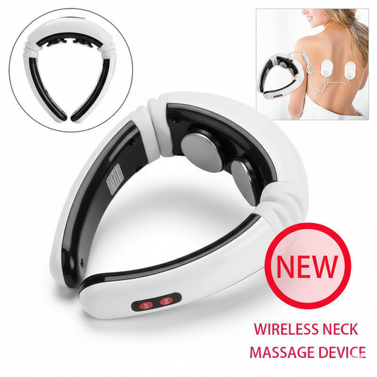 Neck Massager Portable Cordless Equipment Wireless Electric Vibrating