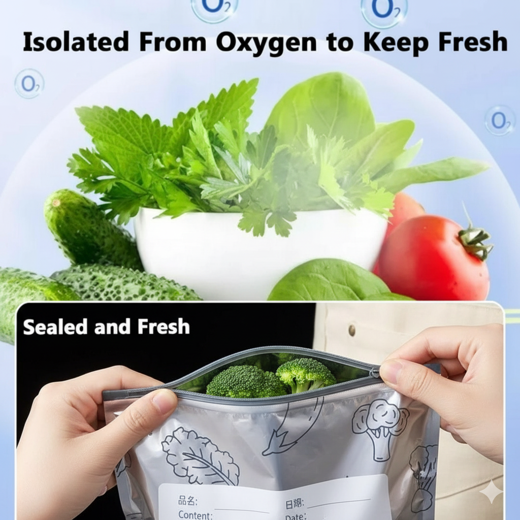 Reusable Aluminum Foil Sealable Storage Bags (Pack of 20)